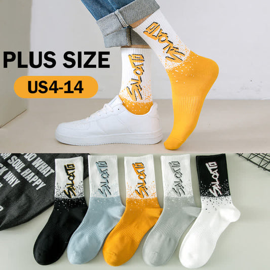 Trendige Crew-Socken in Übergröße (5 Paar)