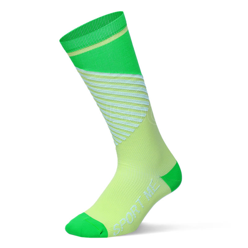 Professionelle atmungsaktive Sport-Kompressionsstrümpfe (3 Paar) - Unisex - Grün - image 14