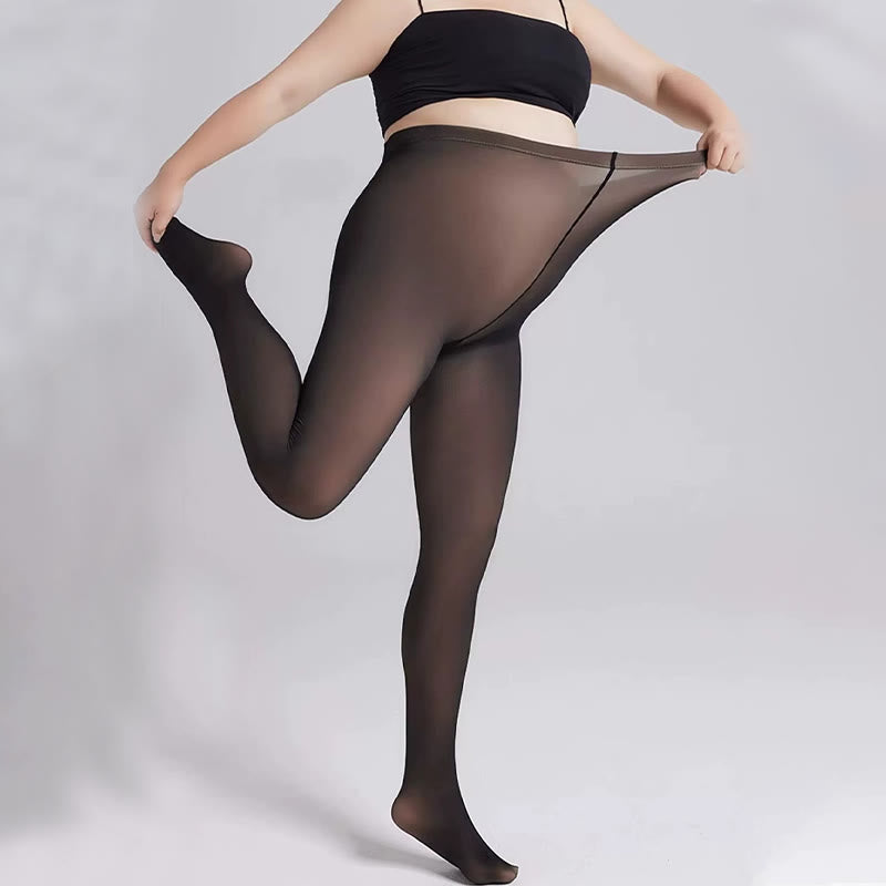 Dicke Strumpfhosen mit hoher Taille in Übergröße - image 10