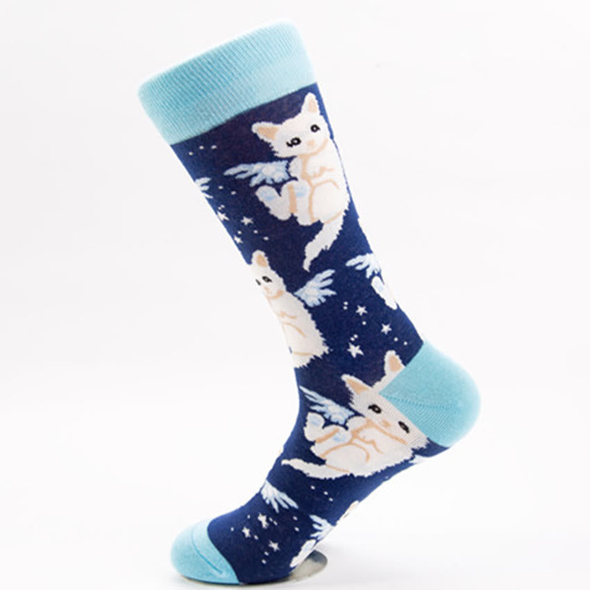 Süße Panda-Crew-Socken in Übergröße (5 Paar)