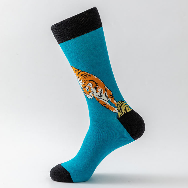 Crew-Socken mit Tiermuster in Übergröße (5 Paar) - image 6