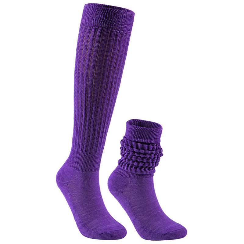 Bonbonfarbene, weiche Slouch-Socken (2 Paar) - Dunkelviolett - EU36-42 (US3-8,5) - image 15