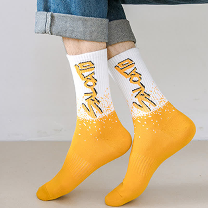 Trendige Crew-Socken in Übergröße (5 Paar)