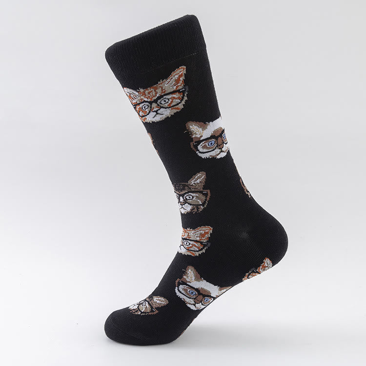 Crew-Socken mit Tiermuster in Übergröße (5 Paar) - image 3