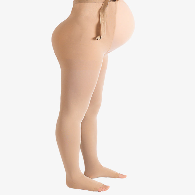 Medizinische Kompressionsstrumpfhose ohne Fuß für die Schwangerschaft in Übergröße (15–20 mmHg) - image 9