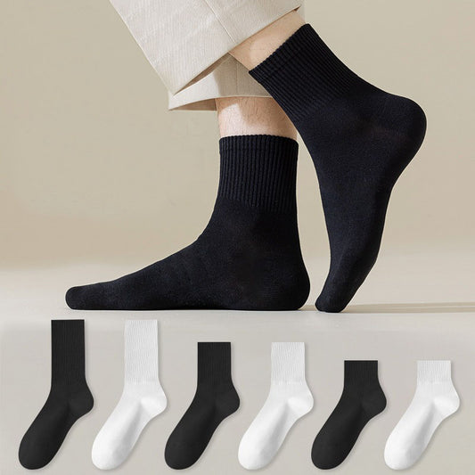 Weiche Socken in Übergröße, einfarbig (6 Paar)