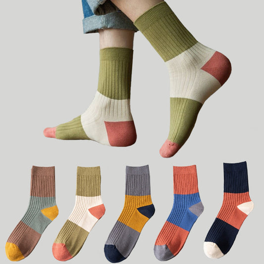 Viertelsocken in Kontrastfarbe in Übergröße (5 Paar)