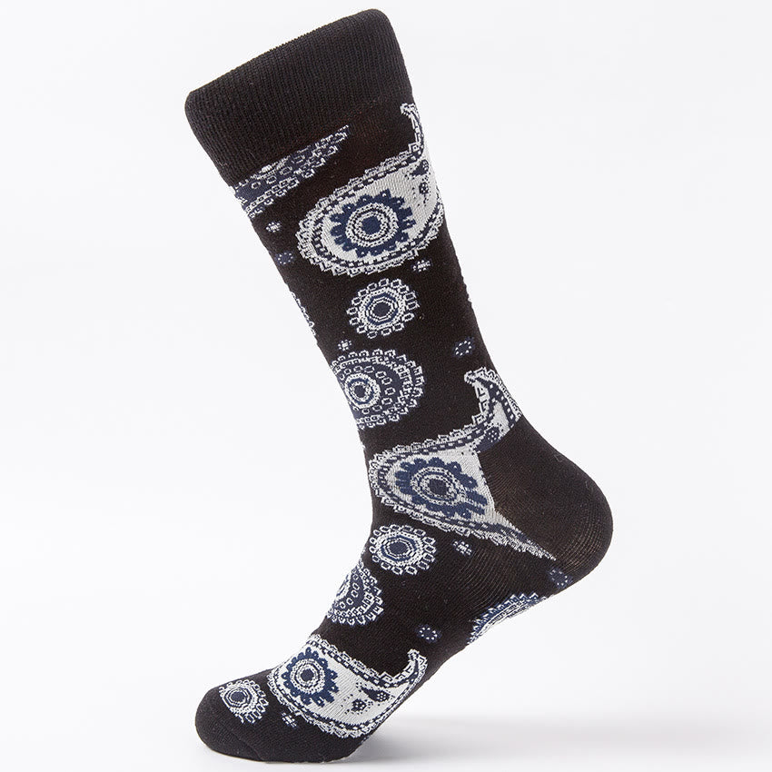 Viertelsocken mit kreativen Mustern in Übergröße (4 Paar)