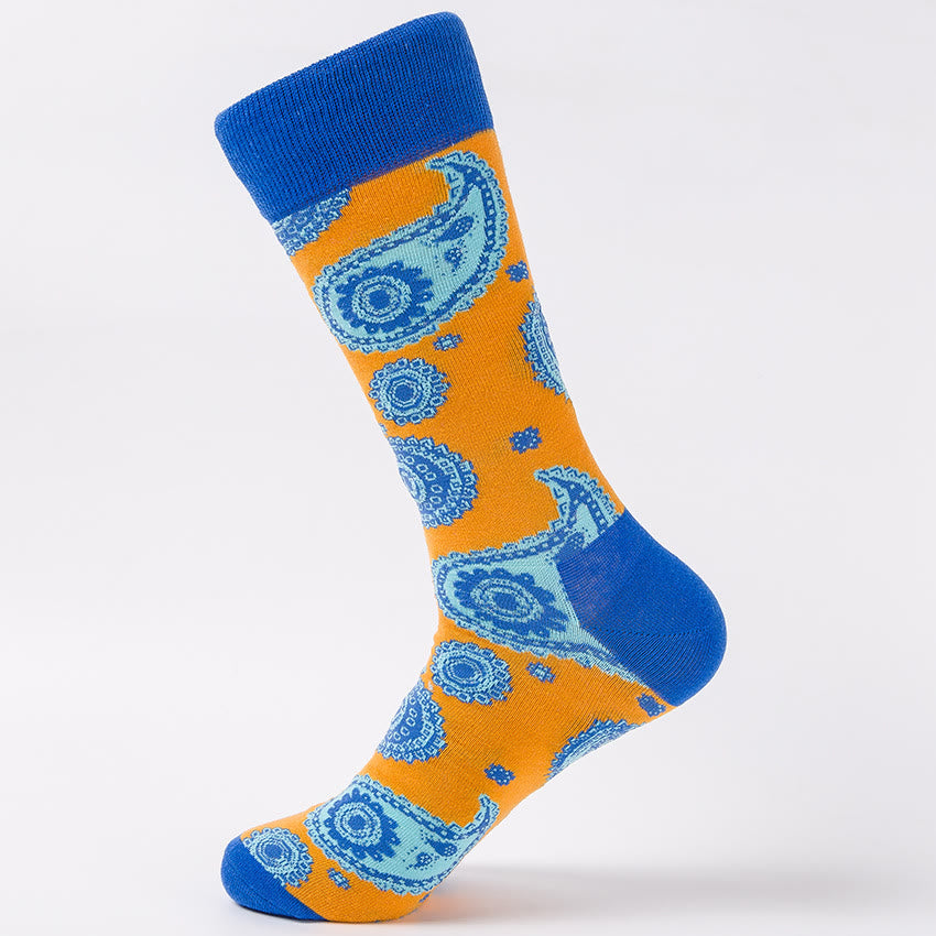 Viertelsocken mit kreativen Mustern in Übergröße (4 Paar)