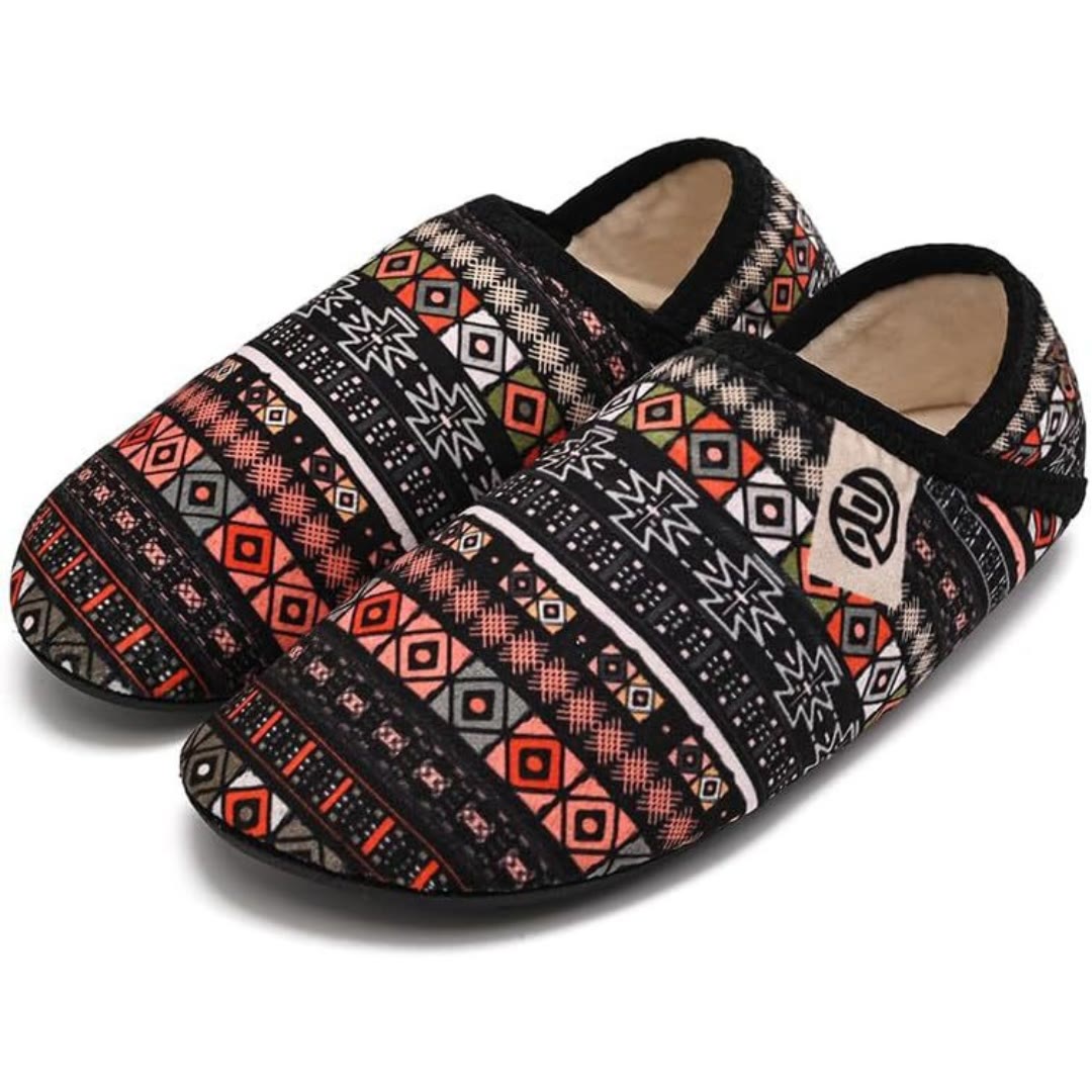 Mehrfarbige Hausschuhe in Übergröße - image 5