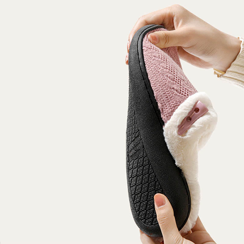 Plüsch-Hausschuhe mit weicher Sohle in Übergröße - image 6