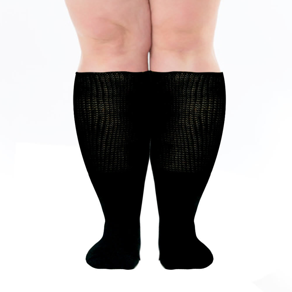 Superlockere kniehohe Diabetikersocken in Übergröße (3 Paar)