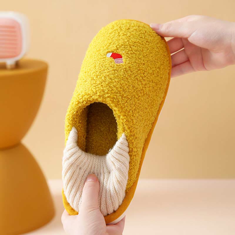 Übergröße Slipper-Socken mit Schneeflockenmuster