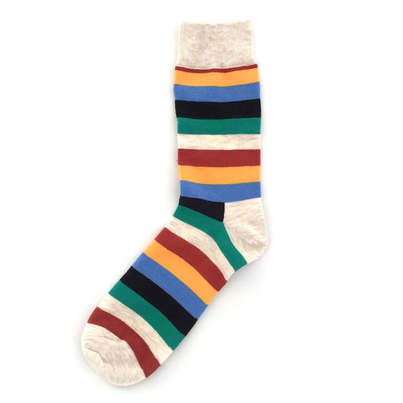 Viertelsocken mit Farbstreifen (5 Paar) - image 5