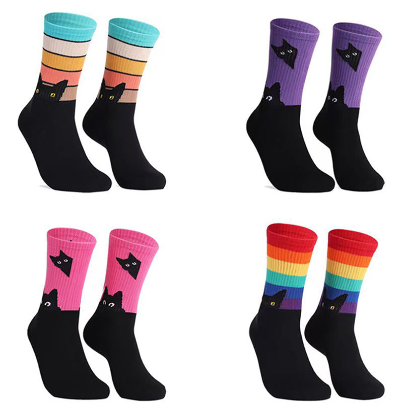 Viertelsocken für Katzen und Hunde in Übergröße (4 Paar) - Mehrfarbig - EU39-47 (US6-12,5) - image 6