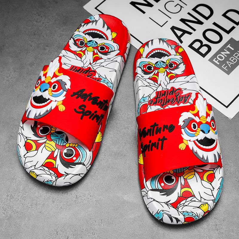 Löwen-Slides in Übergröße (2 Paar) - Rot - 2XL - image 13