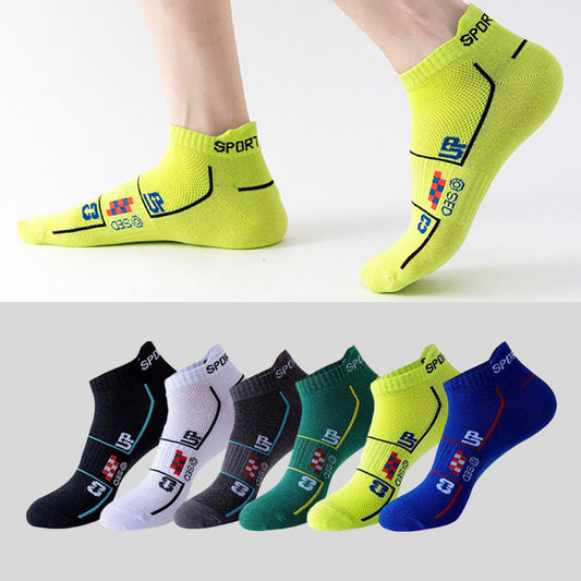 Belüftete Knöchel-Kompressionssocken aus Mesh in Übergröße (6 Paar)