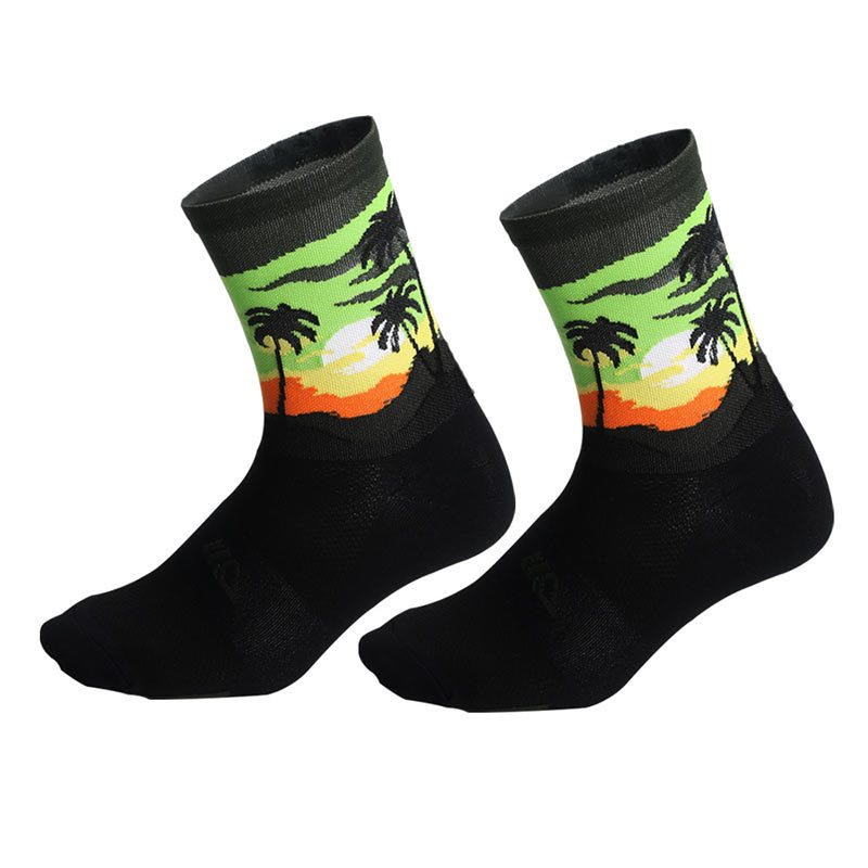 Coconut Tree Quarter Kompressionsstrümpfe in Übergröße (4 Paar)