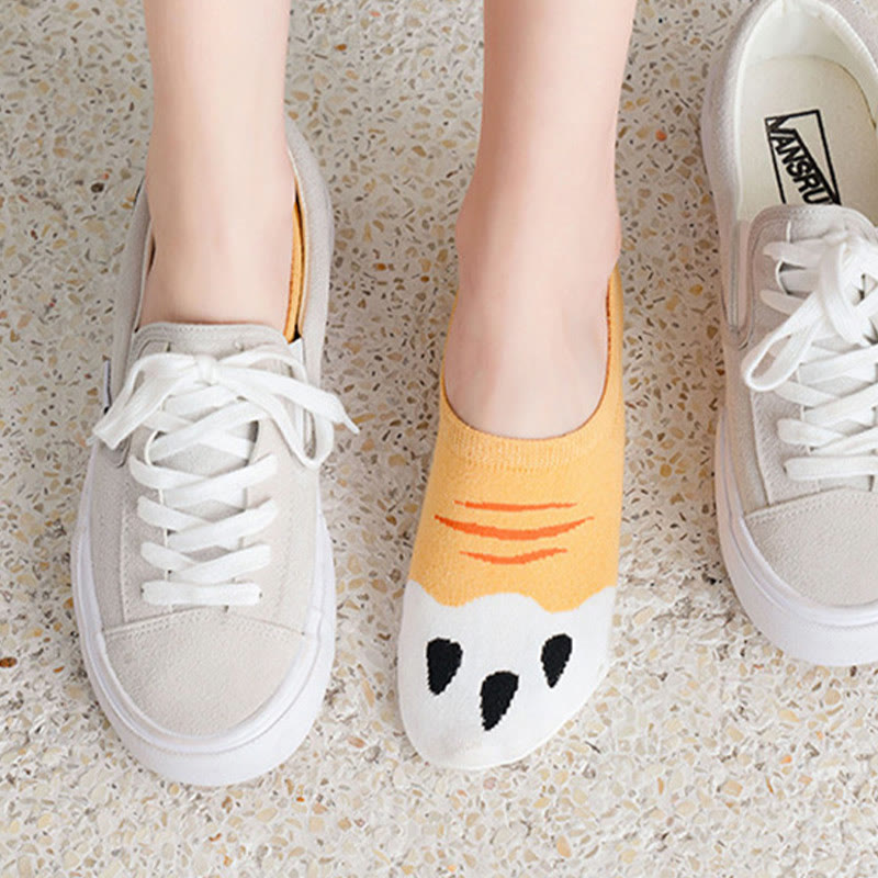 Füßlinge mit Katzenfußabdrücken in Übergröße (5 Paar) - image 6