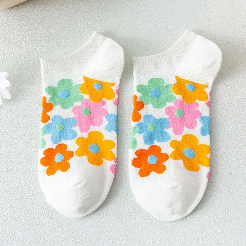 Füßlinge mit farbigen Blumen in Übergröße (5 Paar) - image 11