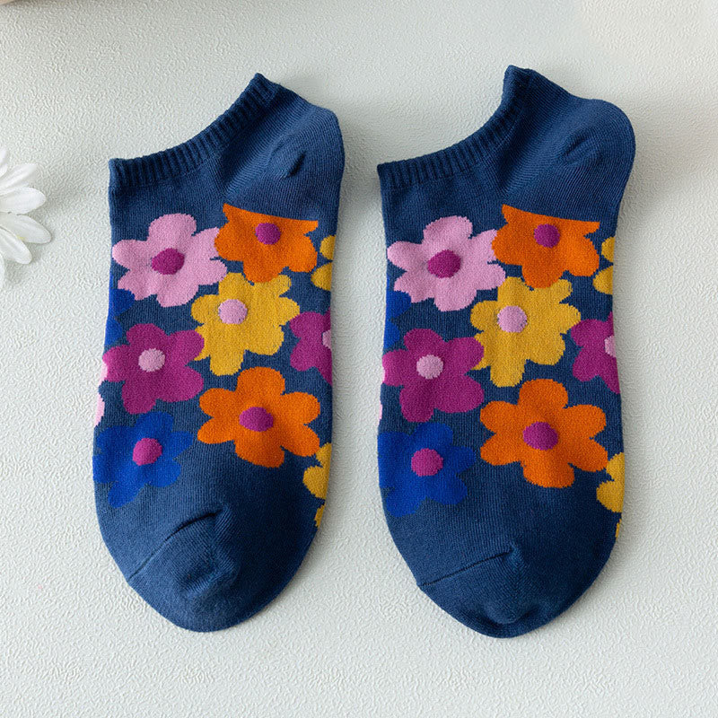 Füßlinge mit farbigen Blumen in Übergröße (5 Paar) - image 12