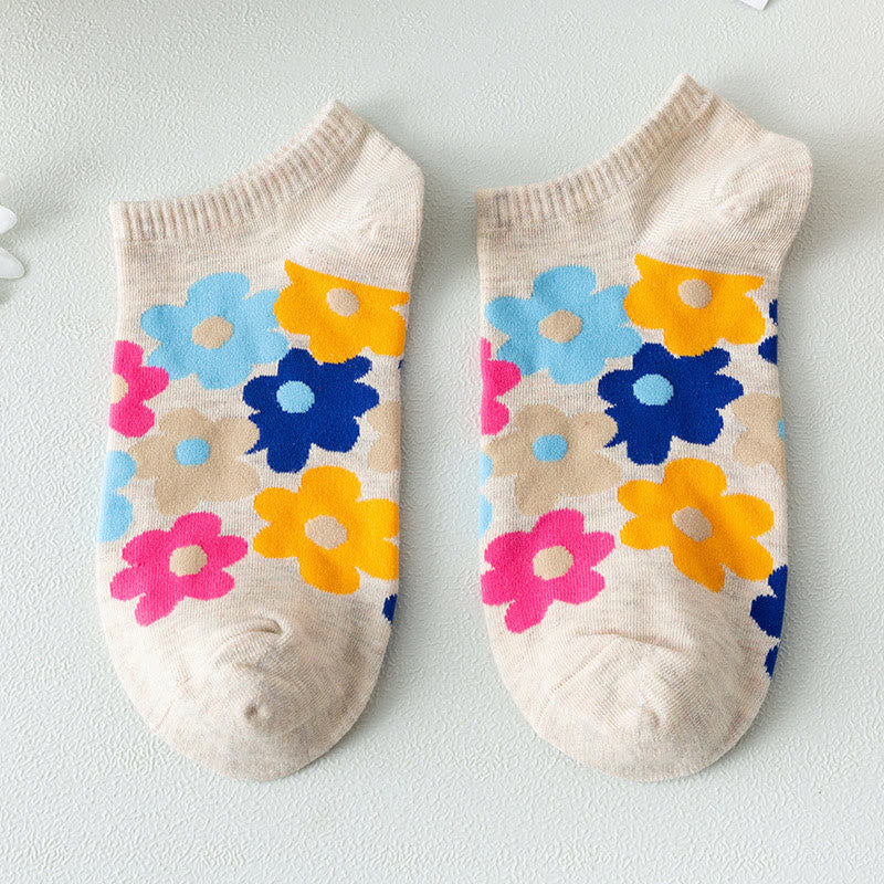 Füßlinge mit farbigen Blumen in Übergröße (5 Paar) - image 10