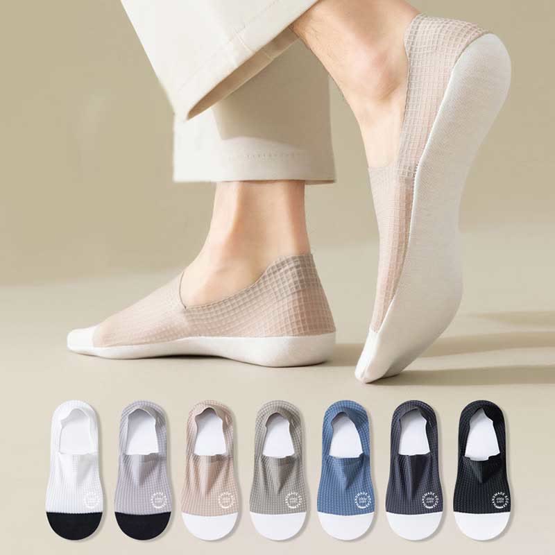 Füßlinge aus Waffelseide in Übergröße (6 Paar)