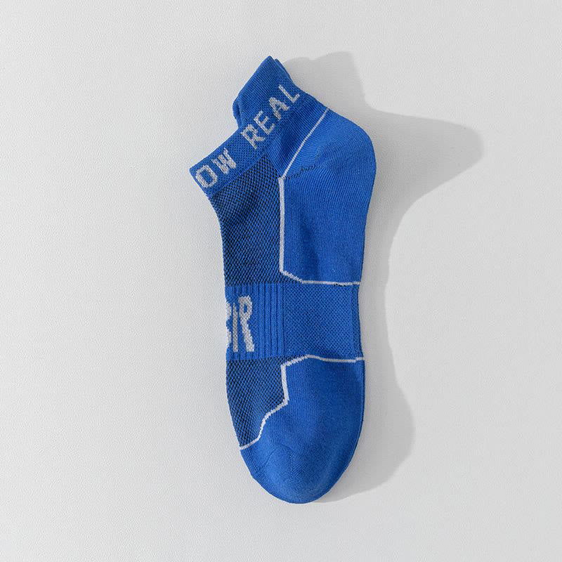 Sommer-Sport-Knöchel-Kompressionssocken in Übergröße (5 Paar) - Marineblau - EU44-50 (US10-15) - image 7