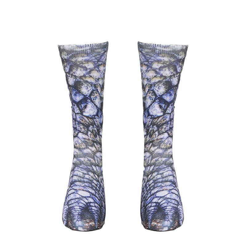 Viertelsocken mit 3D-Tierpfoten in Übergröße (3 Paar) - image 6