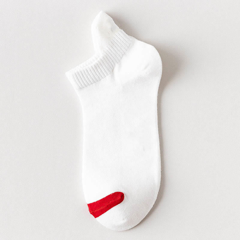 Knöchel-Kompressionssocken aus mehrfarbigem Mesh in Übergröße (10 Paar) - Weiß - EU39-44 (US6-10) - image 3