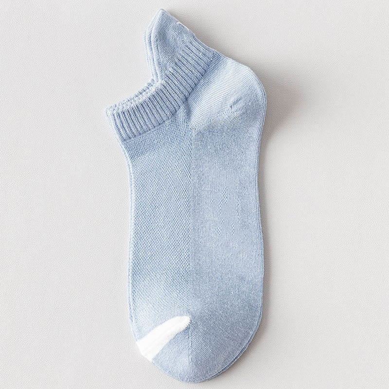 Knöchel-Kompressionssocken aus mehrfarbigem Mesh in Übergröße (10 Paar) - Hellblau - EU39-44 (US6-10) - image 7