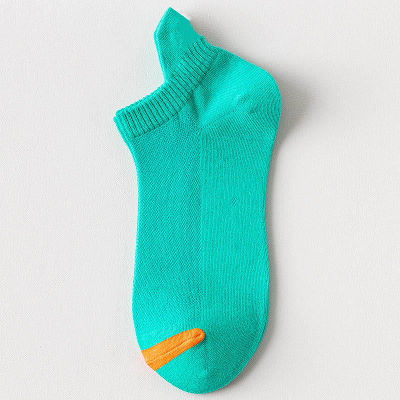 Knöchel-Kompressionssocken aus mehrfarbigem Mesh in Übergröße (10 Paar) - Grün - EU39-44 (US6-10) - image 6