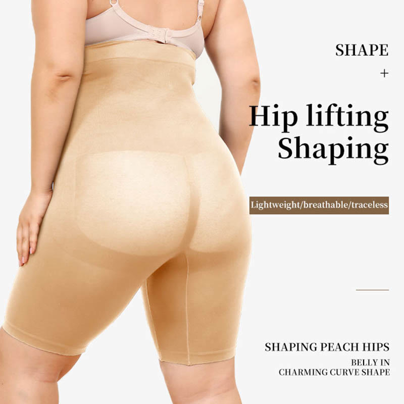 Kompressionsshorts mit hoher Taille in Übergröße