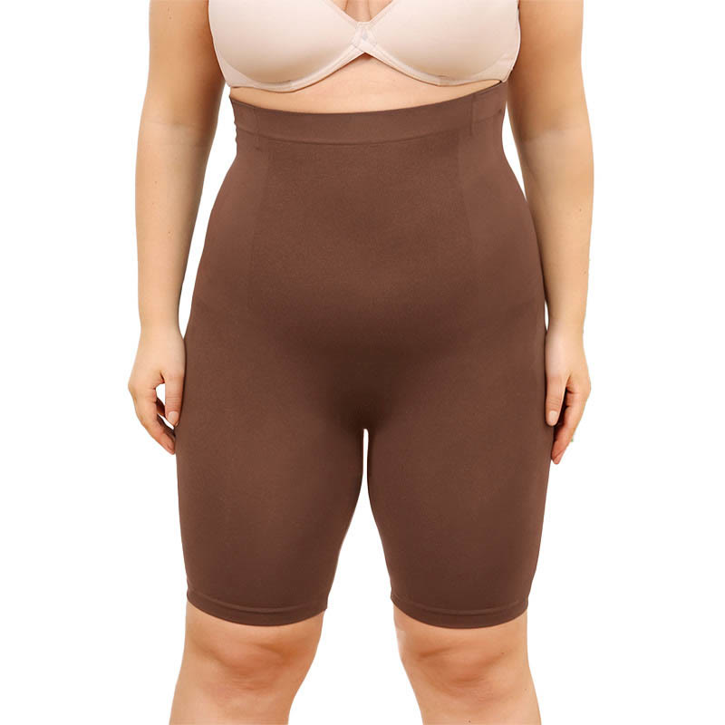 Kompressionsshorts mit hoher Taille in Übergröße