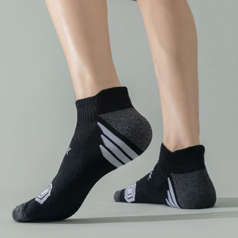 Modische Knöchel-Kompressionssocken in Übergröße (5 Paar)