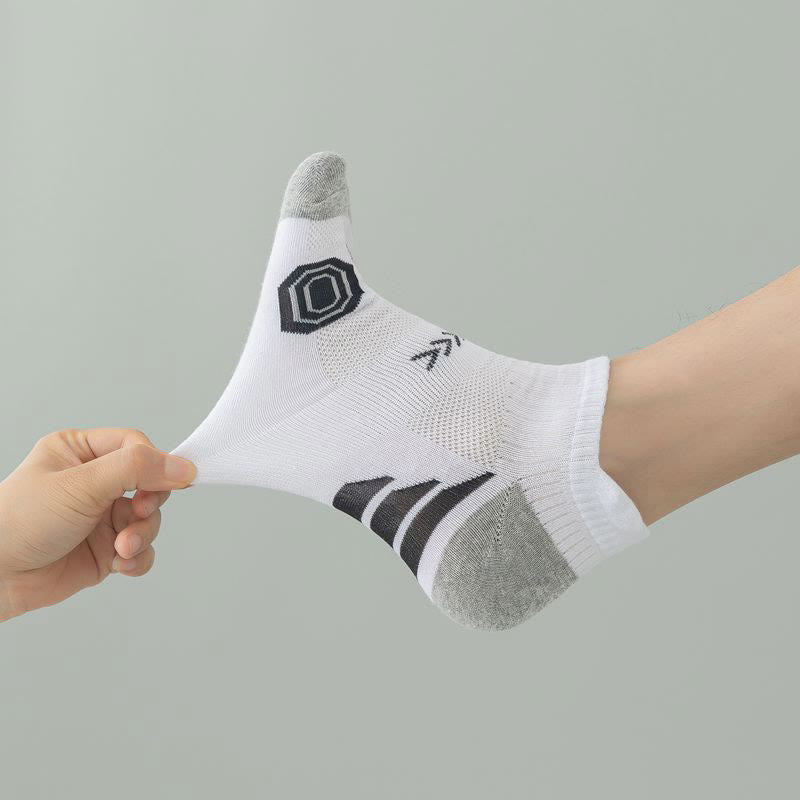 Modische Knöchel-Kompressionssocken in Übergröße (5 Paar)