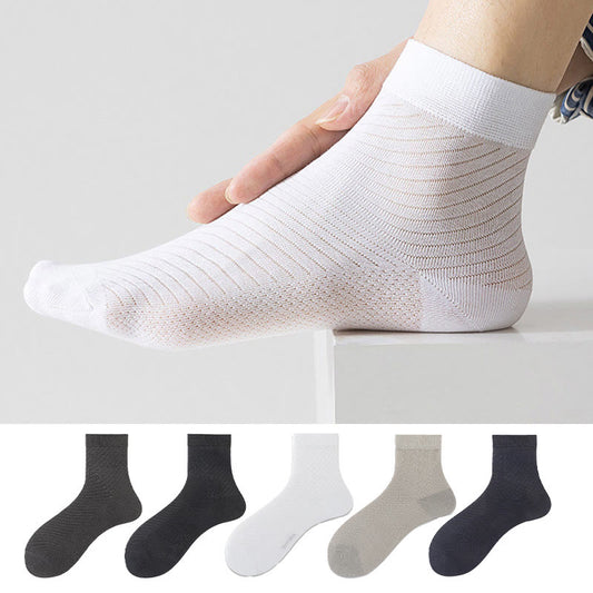 Viertelsocken aus Eisseide in Übergröße (5 Paar)