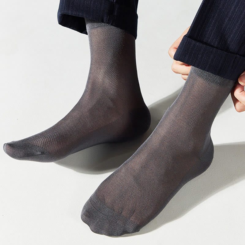 Klassische Viertelsocken aus Netzstoff in Übergröße (5 Paar)