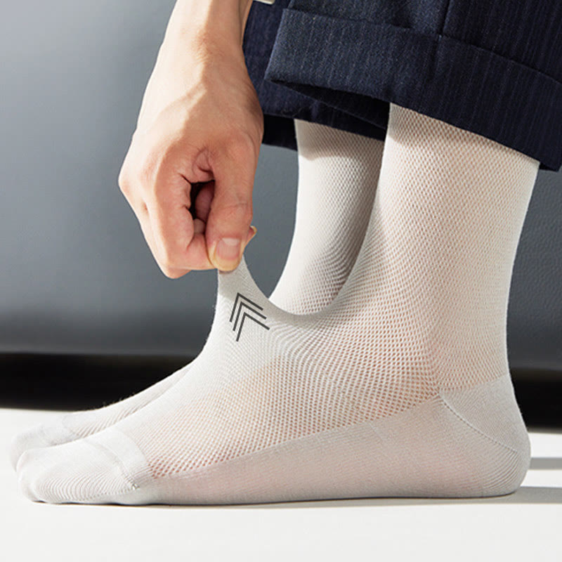 Klassische Viertelsocken aus Netzstoff in Übergröße (5 Paar)