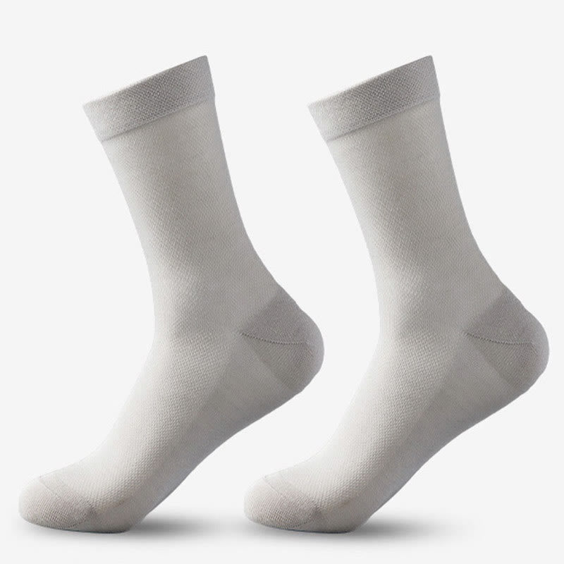 Klassische Viertelsocken aus Mesh (5 Paar) - Hellgrau - EU38-45 (US5-11) - image 9