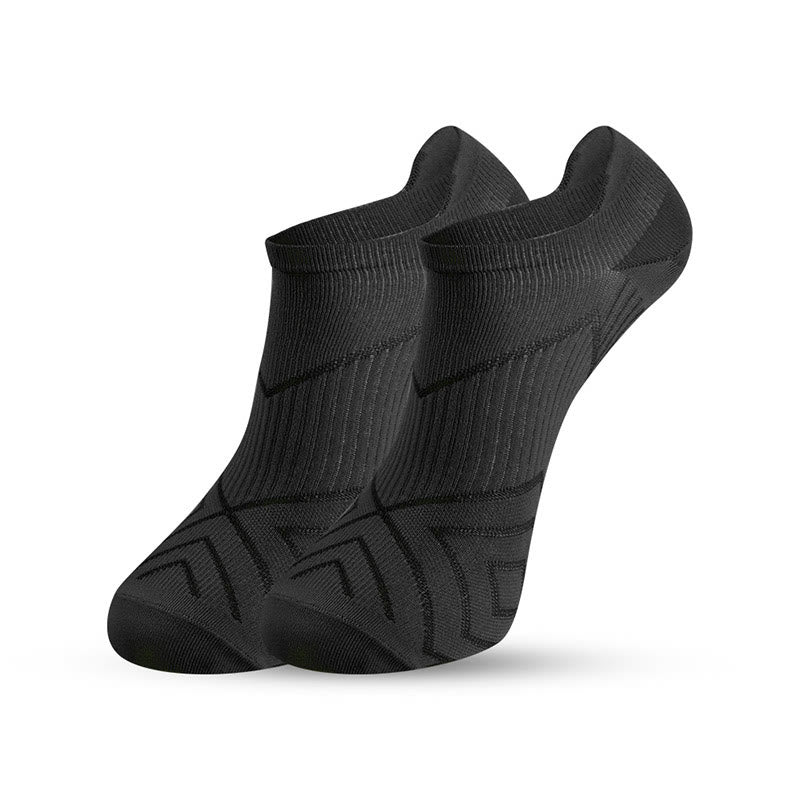 Weiche Kompressionssocken zum Laufen in Übergröße (5 Paar) - Schwarz - EU41-45 (US7,5-11) - image 8