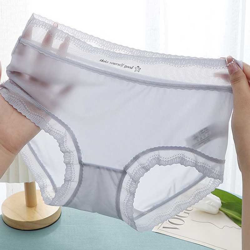 Slips aus Eisseide mit hoher Taille in Übergröße (5er-Pack)