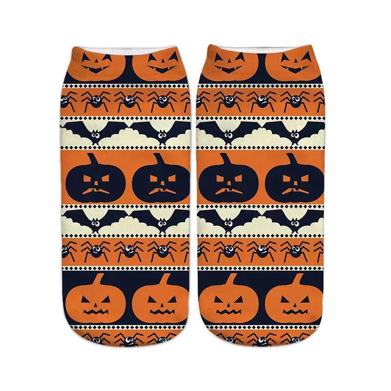 3D-Halloween-Viertel-Socken in Übergröße (5 Paar) - image 6