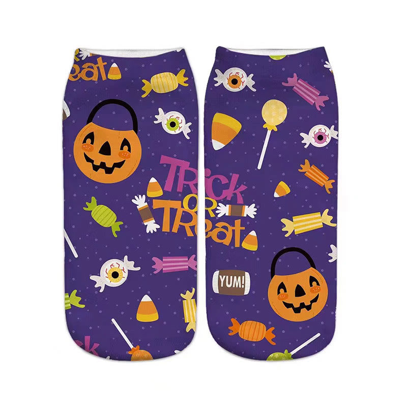 3D-Halloween-Viertel-Socken in Übergröße (5 Paar) - image 2