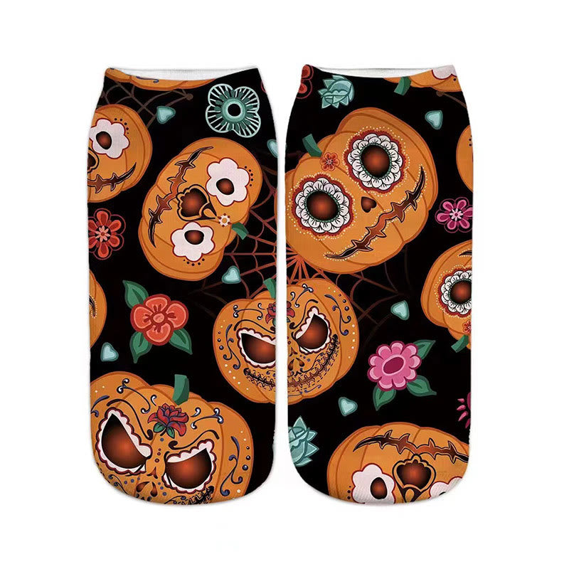 3D-Halloween-Viertel-Socken in Übergröße (5 Paar) - image 3