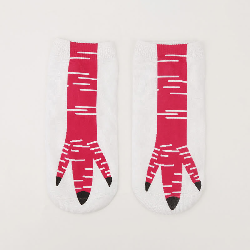 Söckchen mit 3D-Hühnerfüßen in Übergröße (4 Paar) - image 2