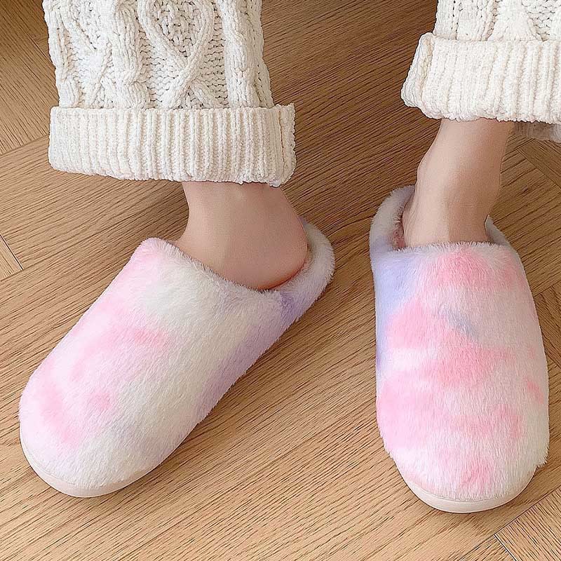 Hausschuhe mit Farbverlauf in Übergröße - Lila - US 10-11 - image 7