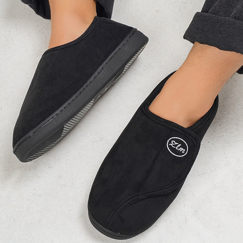 Einfarbige Hausschuhsocken in Übergröße mit dicker Sohle - image 4