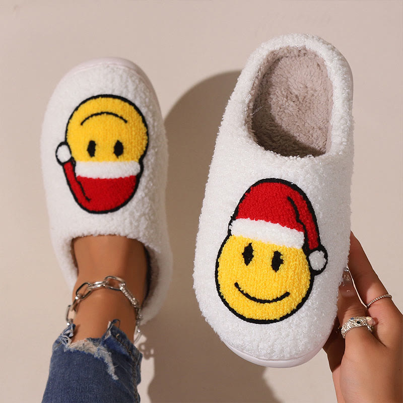 Hausschuhe mit Smiley-Motiv in Übergröße - image 3