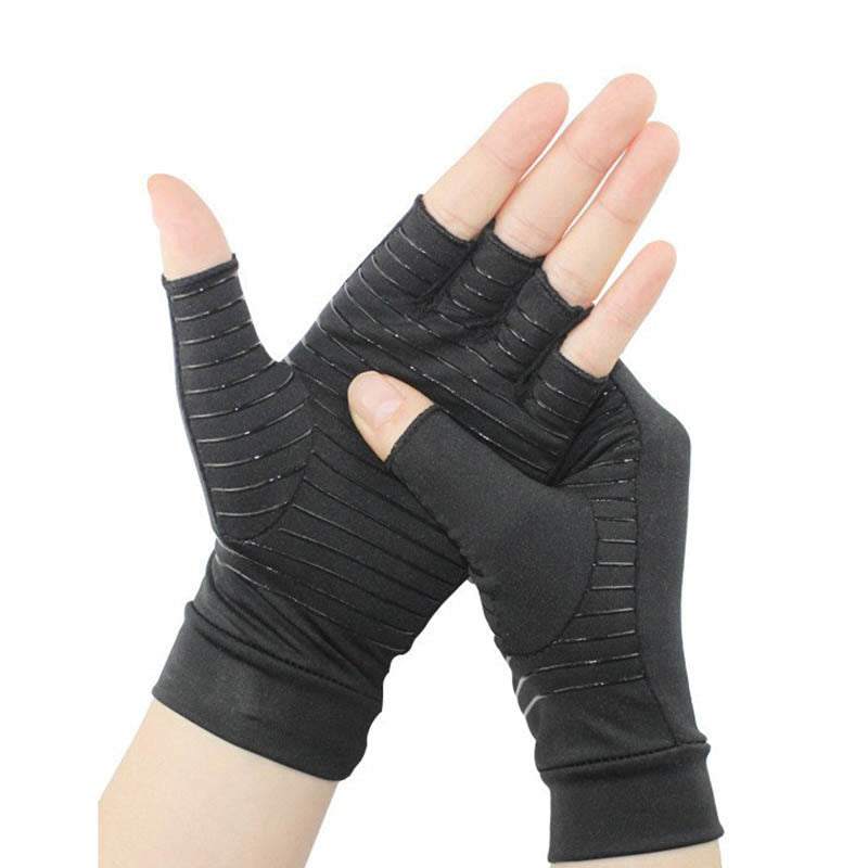 Fingerlose Kompressionshandschuhe aus Kupfer